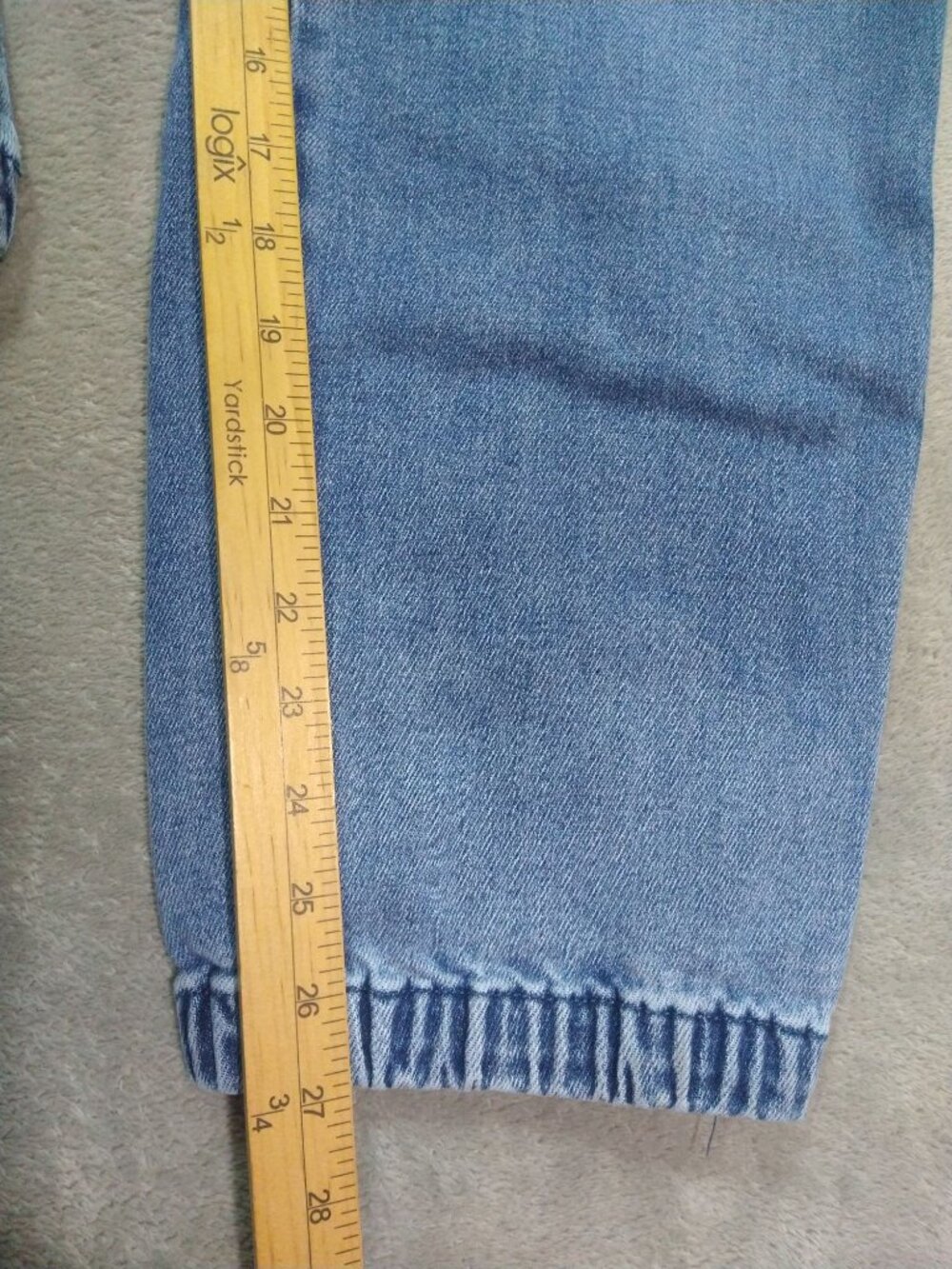 Judy Blue Joggers Womens 20W Denim High Waist Stretch Drawstring Medium Wash - Picture 5 of 10